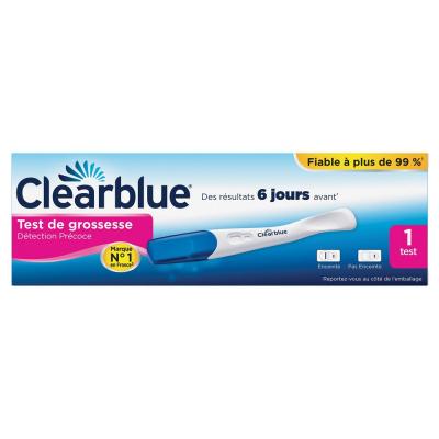 CLEARBLUE Test De Grossesse 1 test Detection Precoce Clear Blue