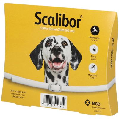 SCALIBOR  Collier Antiparasitaire Chien