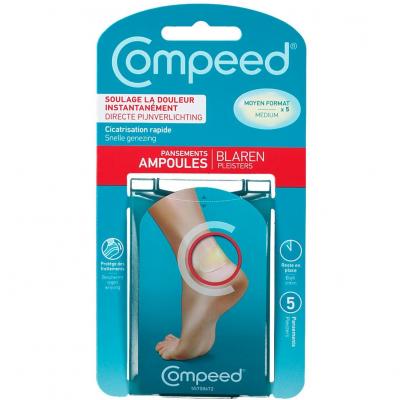 COMPEED  pansements ampoules moyen format pour le talon x 5
