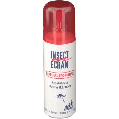 INSECT ECRAN Anti-moustiques Special Tropiques Des 24 Mois 75ml Peau 
