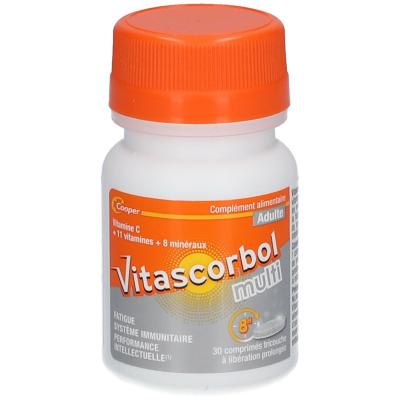 VITASCORBOL Adultes 30 Comprimes Multi 