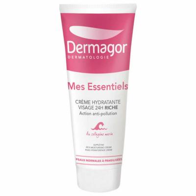 DERMAGOR  MES ESSENTIELS - Cr&egrave;me Hydratante Visage 24h Riche, 40ml