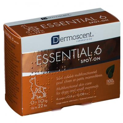 DERMOSCENT  Essential 6 Spot-On Chien (0 - 10 kg) 3 x 4 pipettes