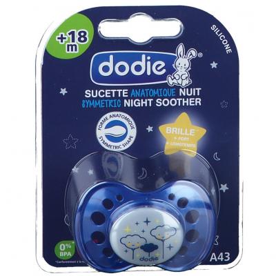 DODIE  Sucette Anatomique Nuit +18m Nuage Rose 