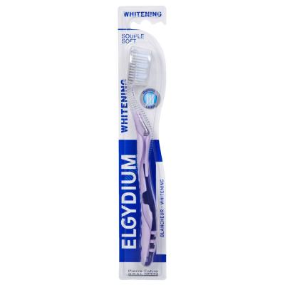 ELGYDIUM  brosse &agrave; dents blancheur anti-t&acirc;ches souple