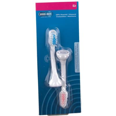 EMMIDENT Emmi dent brossettes E2 pour brosse &agrave; dents &agrave; ultrasons - Lot de 2