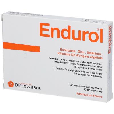 DISSOLVUROL  Endurol syst&egrave;me immunitaire bo&icirc;te de 30 comprim&eacute;s