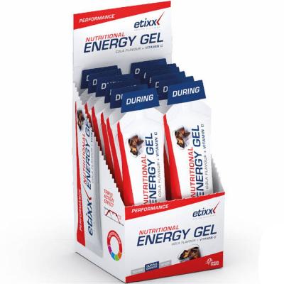 ETIXX  Nutritional 12 Units Cola Energy Gels Box Multicolore