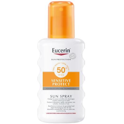 EUCERIN  Sun Protection Sensitive Protect Spray Solaire SPF50+ 200ml