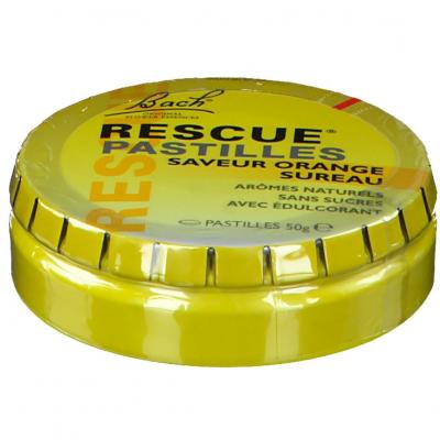 RESCUE Pastilles Saveur Orange Sureau  - La Boite De 50g