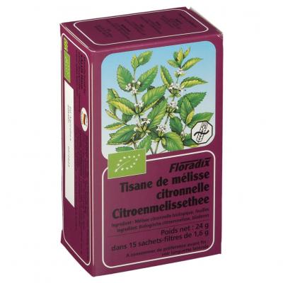 SALUS  Organic Lemon Balm Herb 15 Teabags (Pack of 6, Total 90 Teabags)