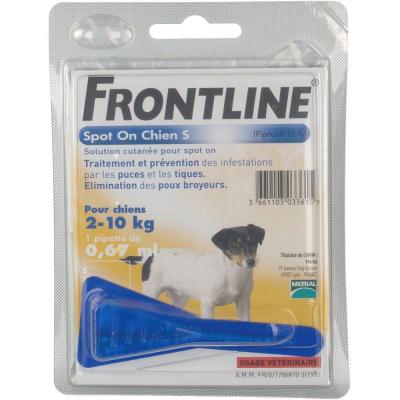FRONTLINE Spot On Pour Chien S, 2-10 Kg  - La Pipette De 0,67ml