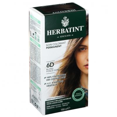 HERBATINT Novavis Teinture aux Extraits V&eacute;g&eacute;taux 135 ml 6D Rubio Oscuro Dorado