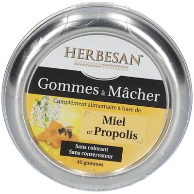 HERBESAN &reg; Gommes &agrave; macher Miel et Propolis