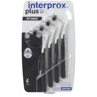 INTERPROX  Plus XX-Maxi Spazzolino Interprossimale Colore Nero 4 Pezzi