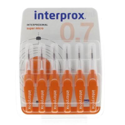 INTERPROX Brossettes Interdentaires 0,7mm Supermicro X6 