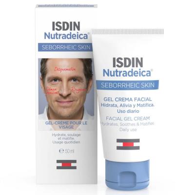 ISDIN  Nutradeica Gel Cr&egrave;me Visage Dermatite S&eacute;borrh&eacute;ique - Tube 50 ml