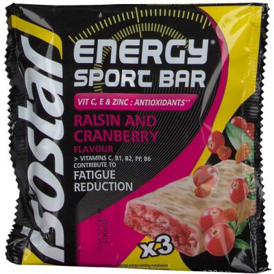 ISOSTAR Barres energetiques  high energy cranberry 3x40g