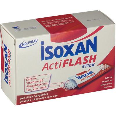 ISOXAN  Actiflash Booster Boite De 24 Sticks Citron Gingembre