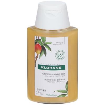 KLORANE  Shampoing Nutrition &agrave; la Mangue Pour Cheveux Secs 100ml 