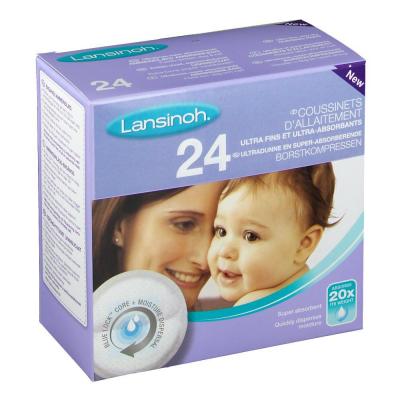 LANSINOH  - Coussinets d'Allaitement Jetables - 24 Pi&egrave;ces
