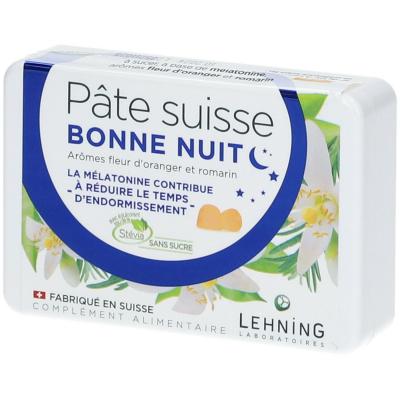 LEHNING  P&acirc;te Suisse Nuit Sans sucre 40 pastilles