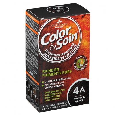 LES 3 CHENES Les 3 Ch&ecirc;nes Color & Soin Coloration Femme - Marron Glac&eacute; : 4A