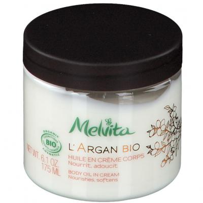 MELVITA  L'Argan Bio Huile en Cr&egrave;me Corps 175mL