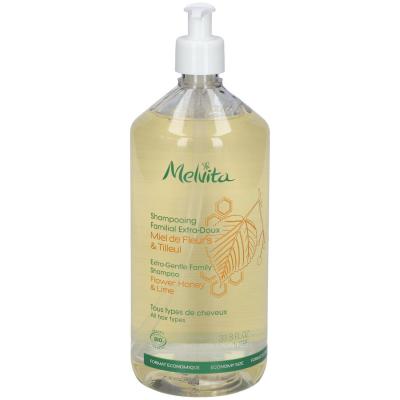 MELVITA  Shampooing Douche Familial Extra-Doux, 1L