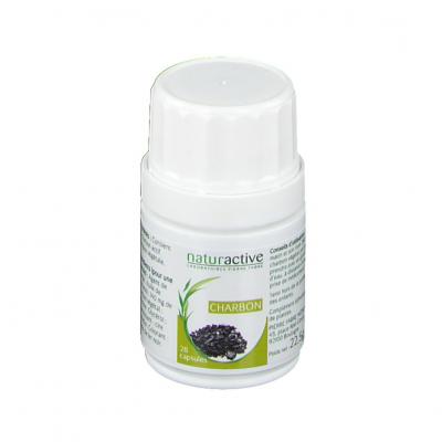 NATURACTIVE  Charbon V&eacute;g&eacute;tal 28 Capsules - Bo&icirc;te 28 g&eacute;lules