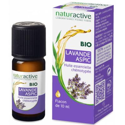 NATURACTIVE  Huile essentielle bio lavande aspic flacon 10ml
