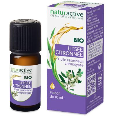 NATURACTIVE  Huile essentielle bio Lits&eacute;e citronn&eacute;e flacon 10ml