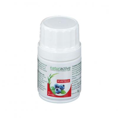 NATURACTIVE  Myrtille 30 G&eacute;lules - Bo&icirc;te 30 g&eacute;lules