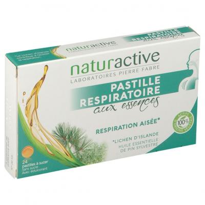 NATURACTIVE  24 Pastilles Respiratoires aux Essences