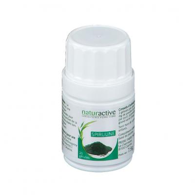 NATURACTIVE  Spiruline 20 G&eacute;lules - Bo&icirc;te 20 g&eacute;lules