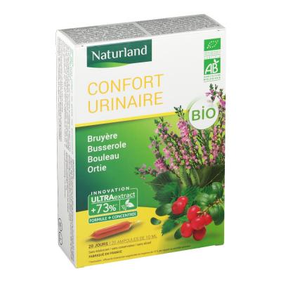 NATURLAND Confort urinaire Bruy&egrave;re Busserole Bouleau Ortie Bio 20 