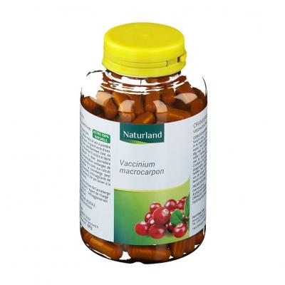 NATURLAND  Cranberry 150 V&eacute;g&eacute;caps - Flacon 150 v&eacute;g&eacute;caps