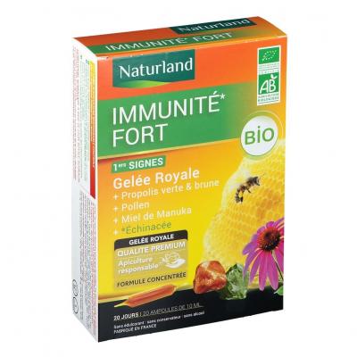 NATURLAND  Immunit&eacute; Fort Ultra Concentr&eacute; Bio 20 Ampoules de 10 ml