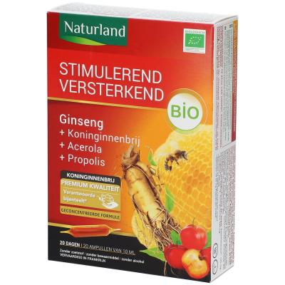 NATURLAND Stimulant Fortifiant bio 20 ampoules de 10ml
