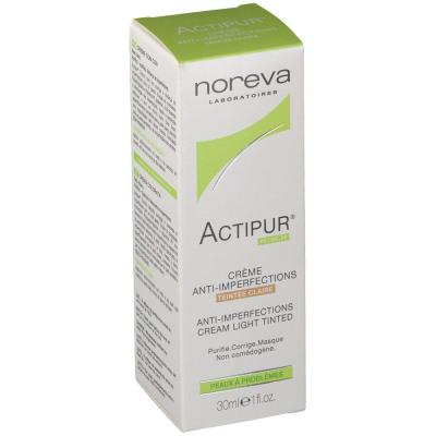 NOREVA  Laboratoires Actipur Cr&egrave;me anti-imperfections teint&eacute;e claire