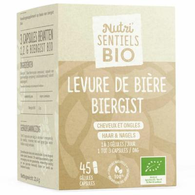 NUTRI SENTIELS Nutri'sentiel Leviere de Bi&egrave;re Bio Cheveux et Ongles 45 G&eacute;lule