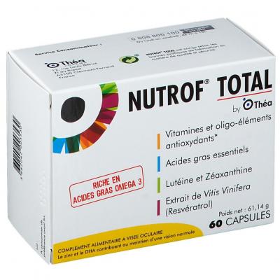 THEA Nutrof total compl&eacute;ment alimentaire a vis&eacute;e oculaire 60 capsules