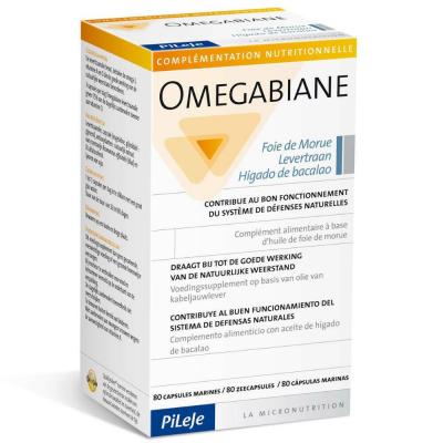 PILEJE Foie De Morue 80 Capsules Marines Omegabiane 