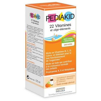 PEDIAKID  22 Vitamines et Oligo-El&eacute;ments 125ml