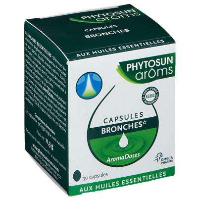 PHYTOSUN  Ar&ocirc;ms Aromadoses bronches 30 capsules