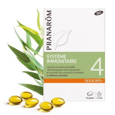 PRANAROM Ol&eacute;ocaps+ 4 syst&egrave;me immunitaire bio 30 capsules
