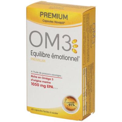 OM3  Premium &Eacute;quilibre &Eacute;motionnel 45 capsules