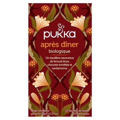PUKKA Infusion Apr&egrave;s D&icirc;ner (fenouil, chicor&eacute;e, cardamome) 20 sachets bio