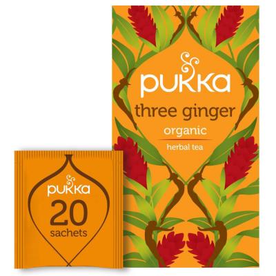PUKKA  infusion Ayurvedique bio Trois gingembres - 20 infusettes
