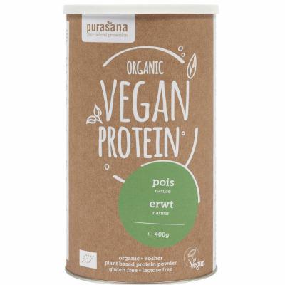 PURASANA  Prot&eacute;ine de Pois Naturel Poudre Bio 400g